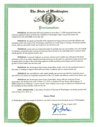 Nurses Week proclamation