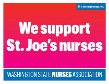 SJMC We Support St Joes Nurses