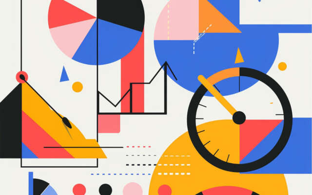 Abstract illustration time tools collaboration