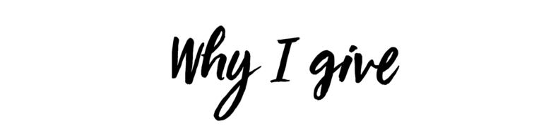 Banner why i give