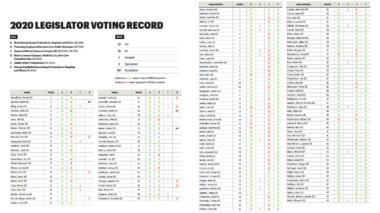 2020 legislative voting record