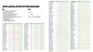 2019 legislative voting record