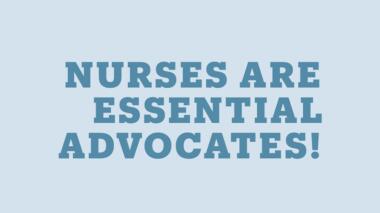 Wa nurses essential advocates