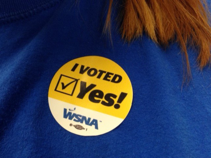 Uwmc I Voted Yes Sticker