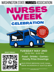Blue and Green Illustrative Food Truck Festival Poster