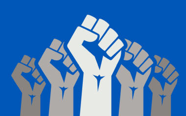 Solidarity fists inverted