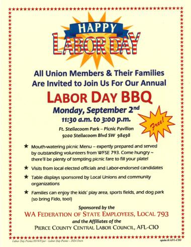 Flyer Labor Day Picnic 2024