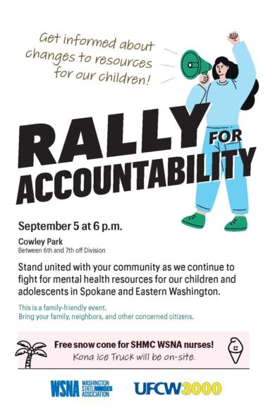 SHMC flyer rally for accountability