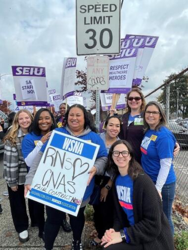 Seiu1199 picket line