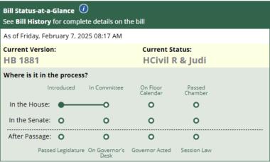 HB 1881 in CRJ