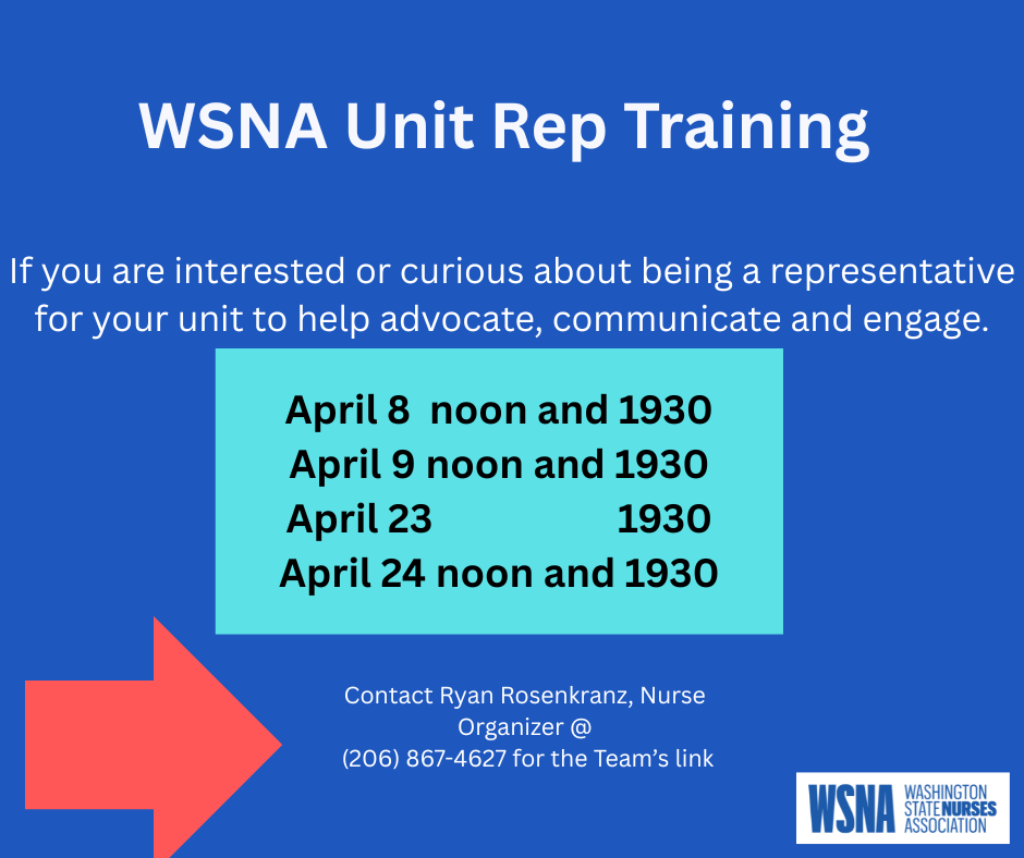 WSNA UNIT REP TRAINING 2