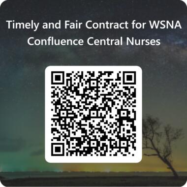 QR Code for Timely and Fair Contract for WSNA Confluence Central Nurses