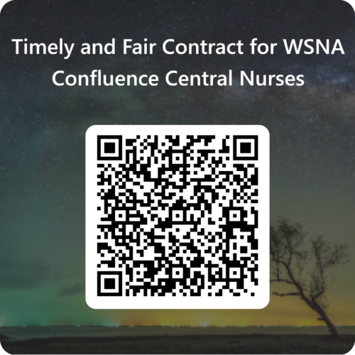 QR Code for Timely and Fair Contract for WSNA Confluence Central Nurses