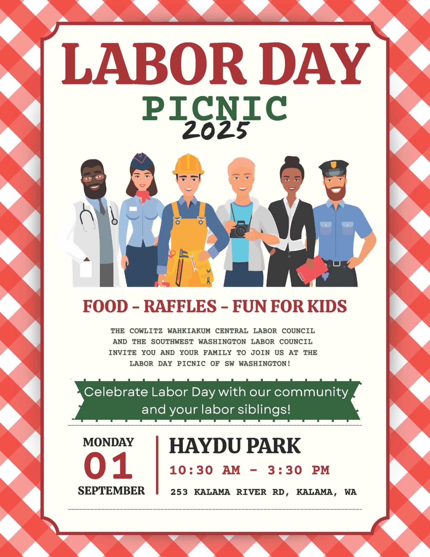 Labor Day Picnic Flyer 2025 Page 1
