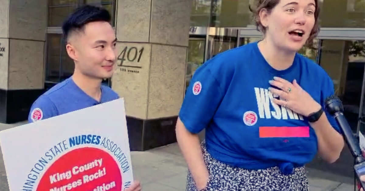 King County public health nurses hold rally Sept. 27 - WSNA