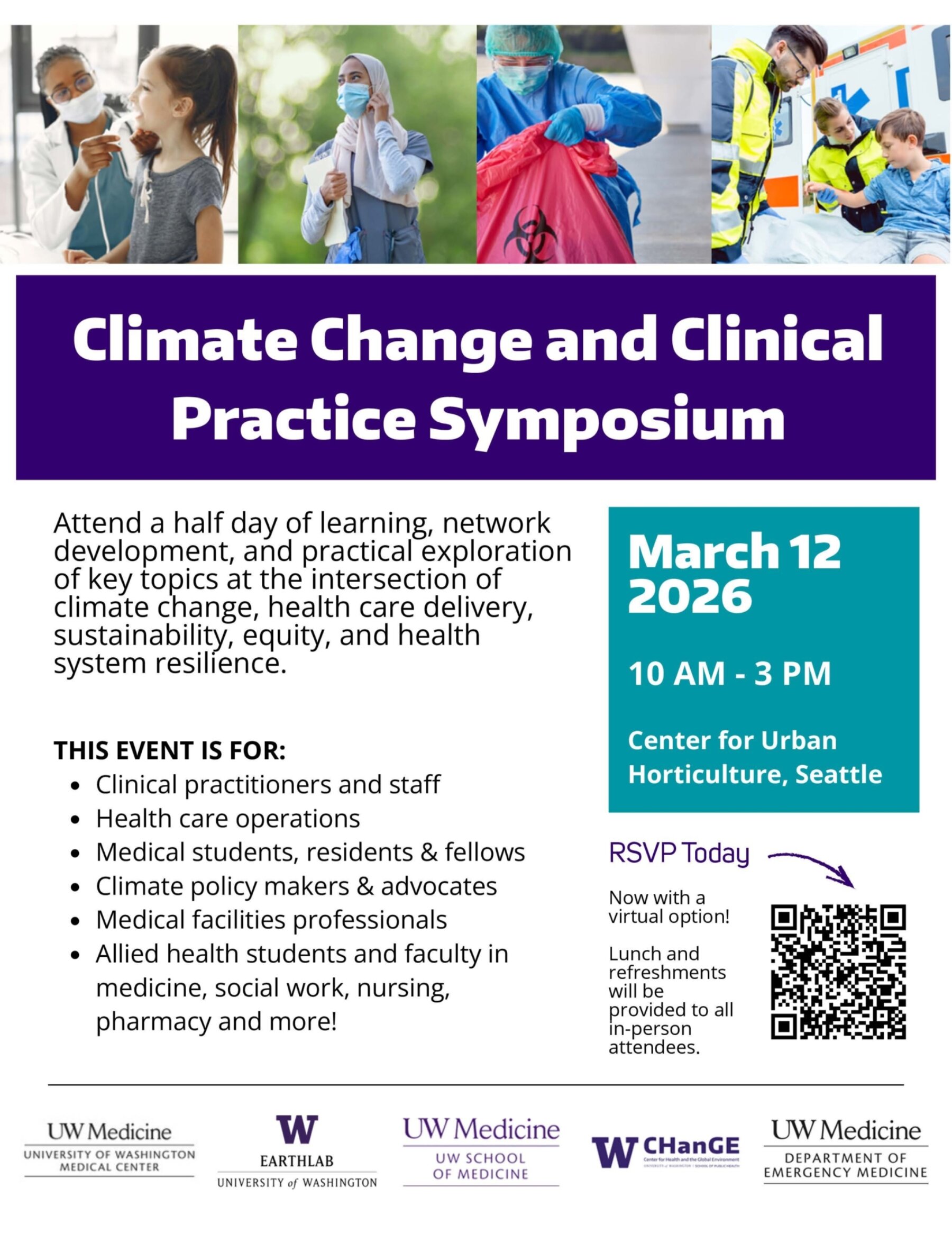 2026 Climate Change Clinical Practice Symposium Flyer