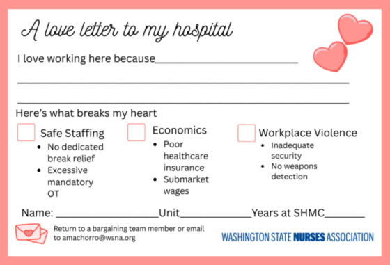 Letter to hospital border