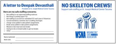 No Skeleton Crews Postcard side by side 2026