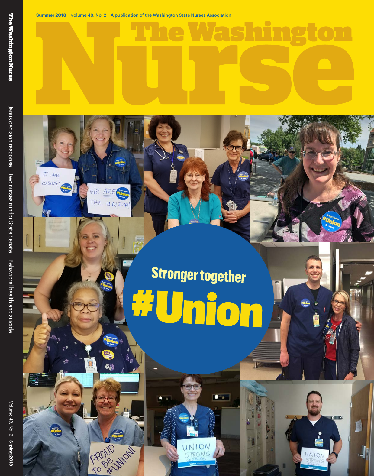 Cover of The Washington Nurse, Summer 2018