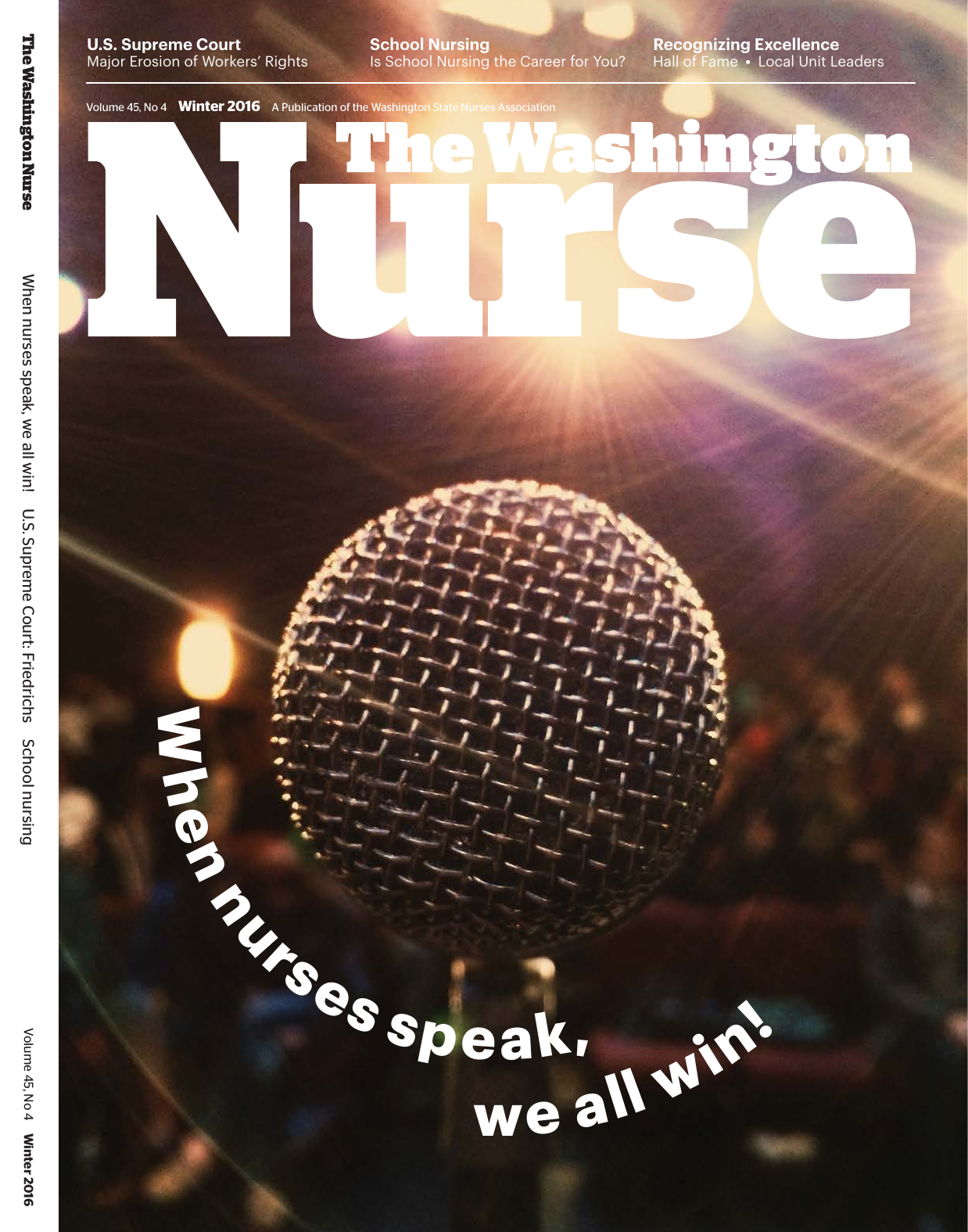 Cover of The Washington Nurse, Winter 2016