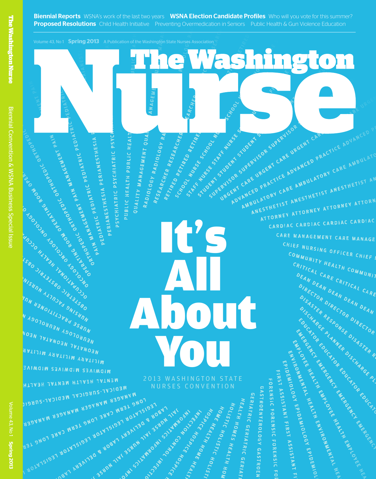 Cover of The Washington Nurse, Spring 2013