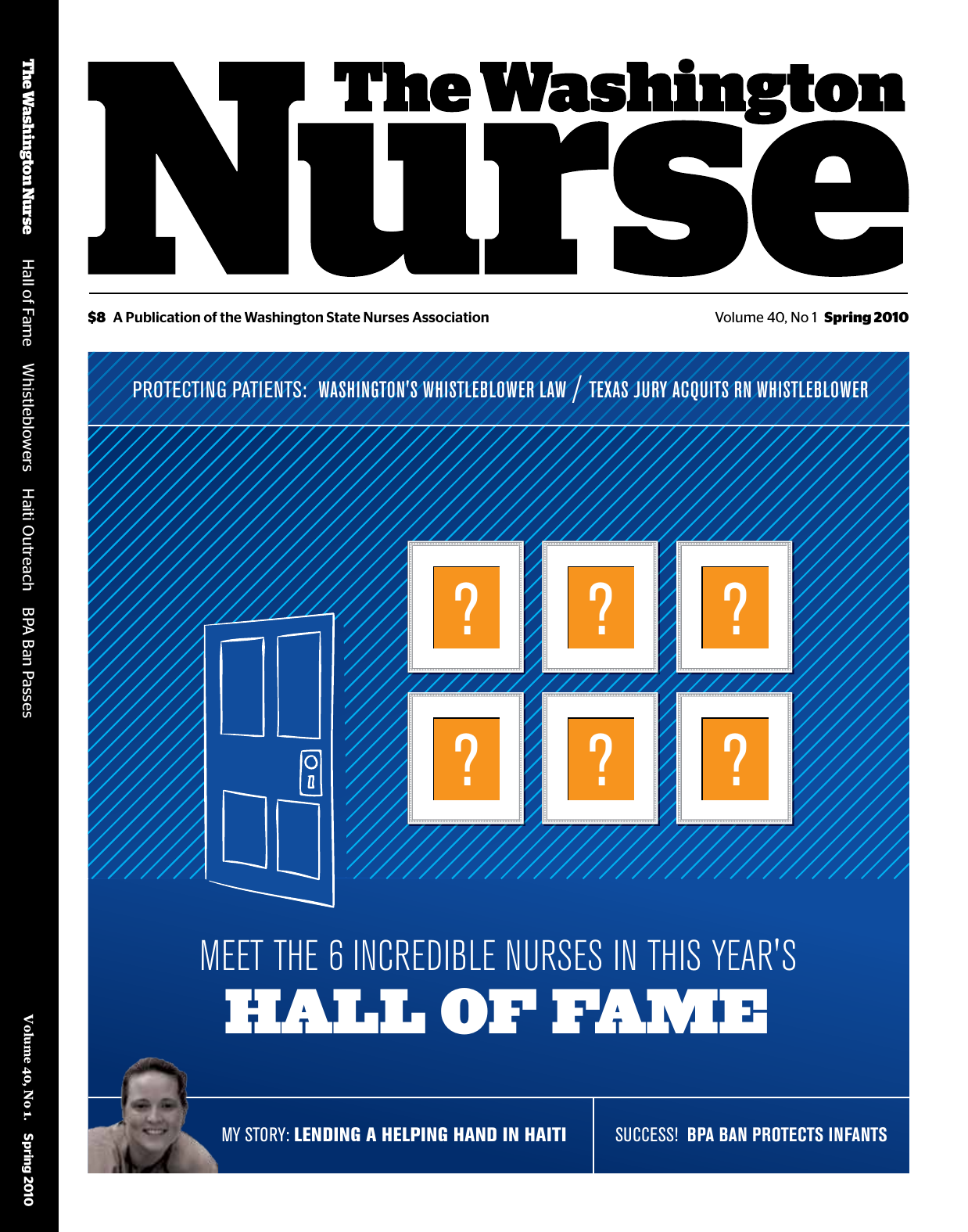 Cover of The Washington Nurse, Spring 2010