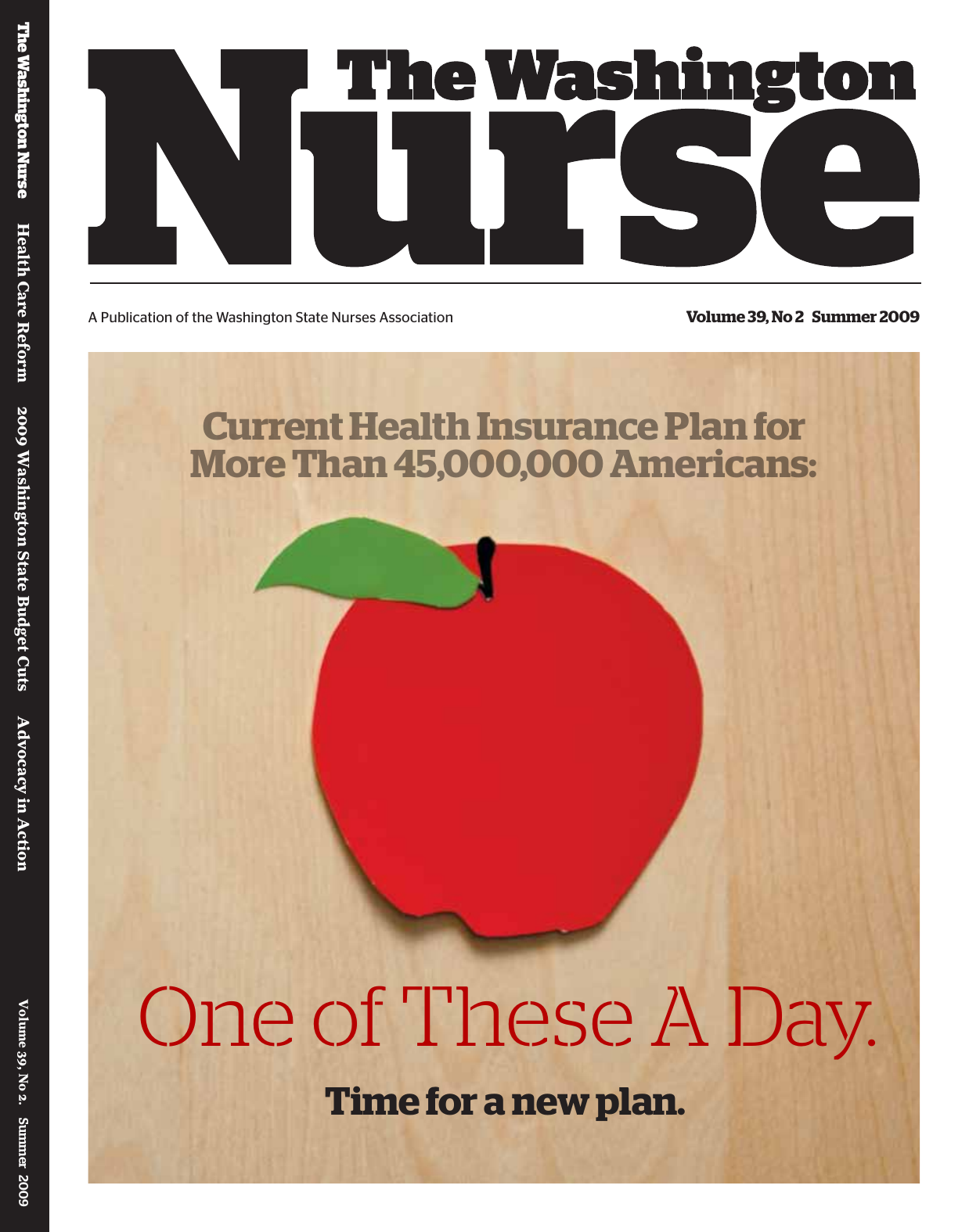 Cover of The Washington Nurse, Summer 2009