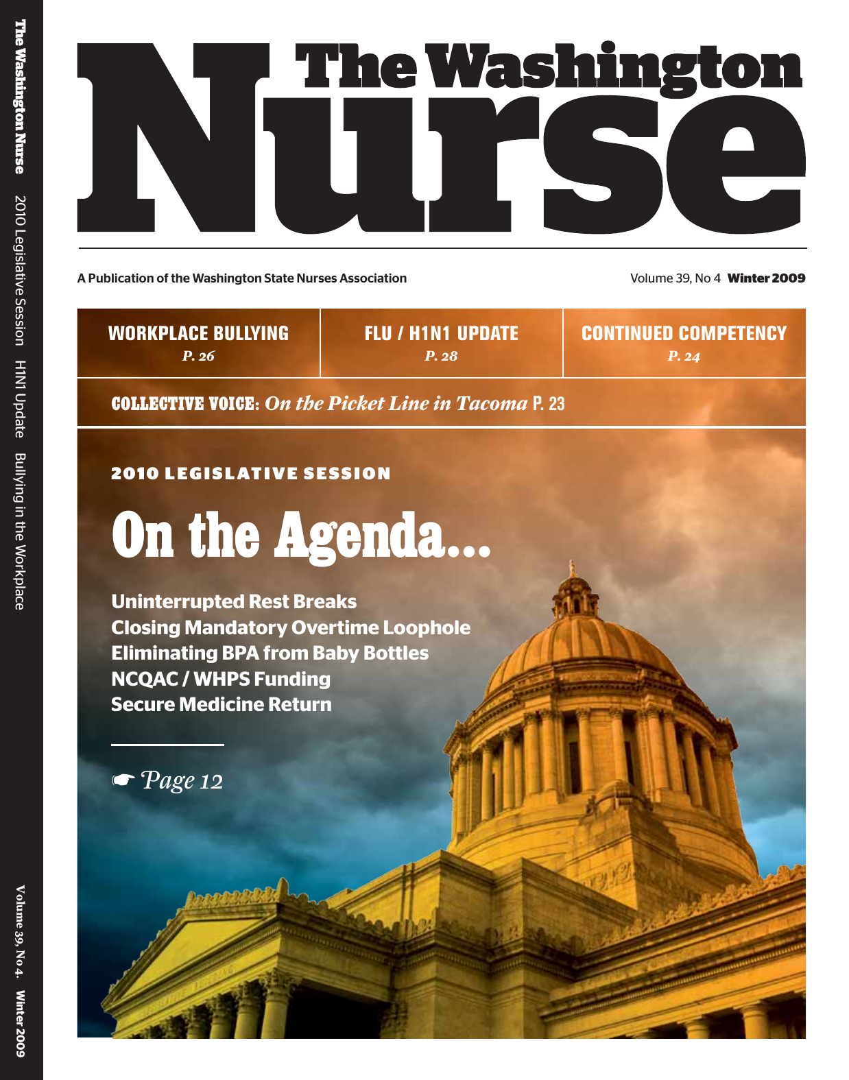 Cover of The Washington Nurse, Winter 2009