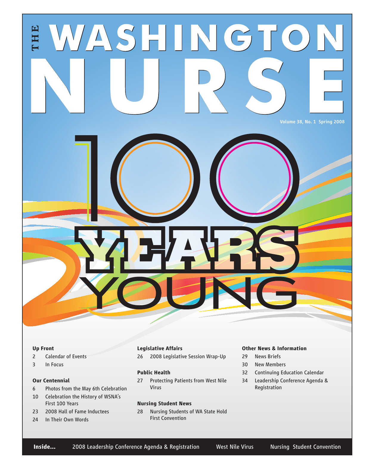 Cover of The Washington Nurse, Spring 2008