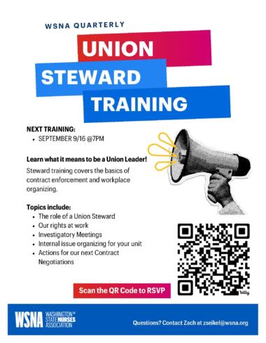 Sep Steward Training Flyer