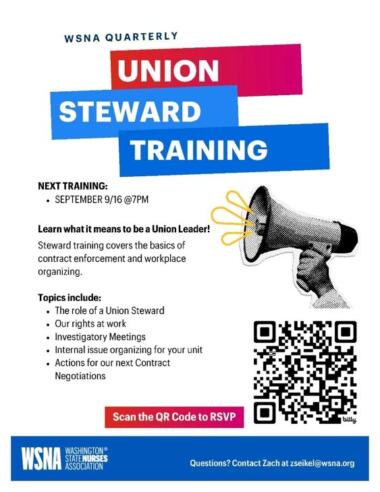 Steward training