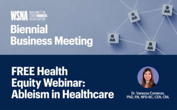 WSNA Business Meeting and Health Equity Webinar